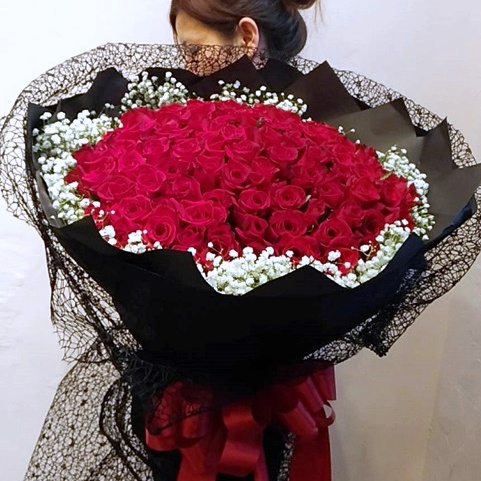 頂級進口紅.玫瑰101朵大型花束
