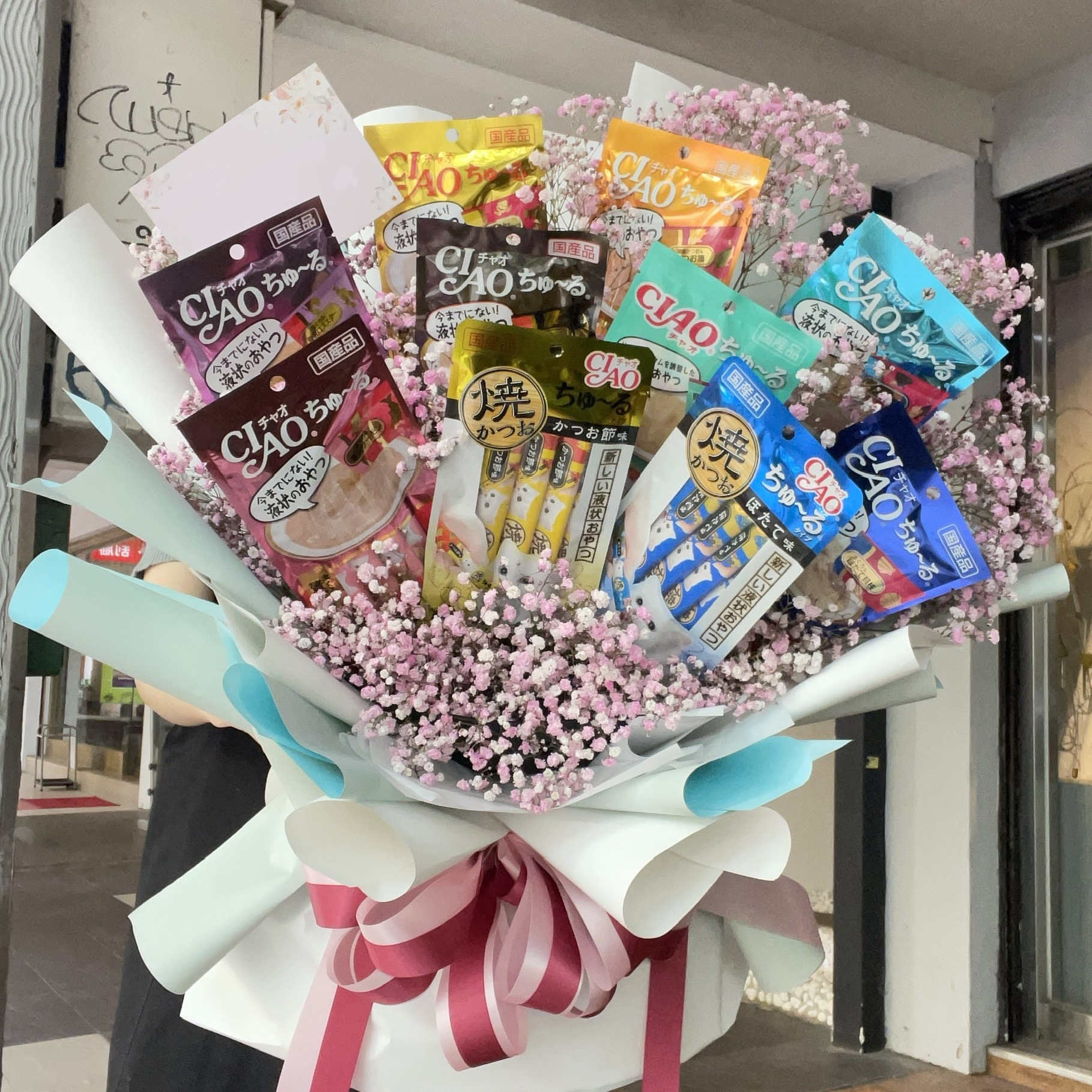 日本品牌肉泥*10包+滿天星設計